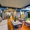 outdoor living space at schofields display home